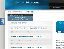 Tablet Screenshot of bcanotes.com